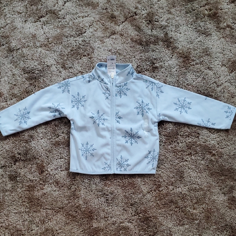 Oshkosh Toddler Snowflake Fleece Jacket size 3t.